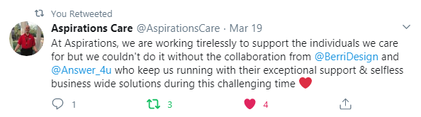 Recent Positive Twitter Comment