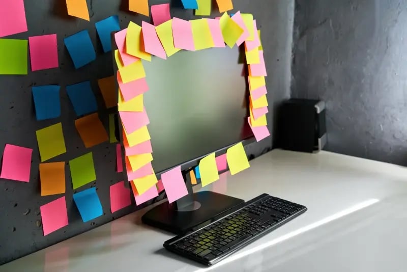 Post-it Notes Left Everywhere
