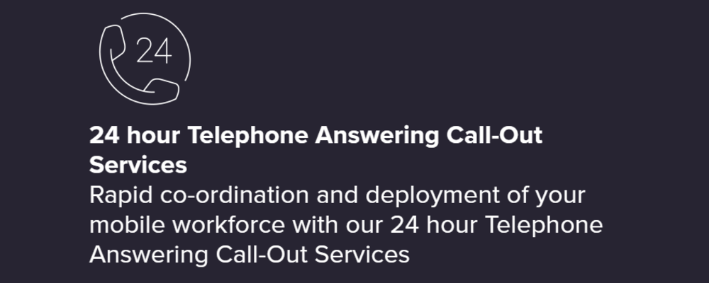 24 Hour Telephone Answering Call-Our Services